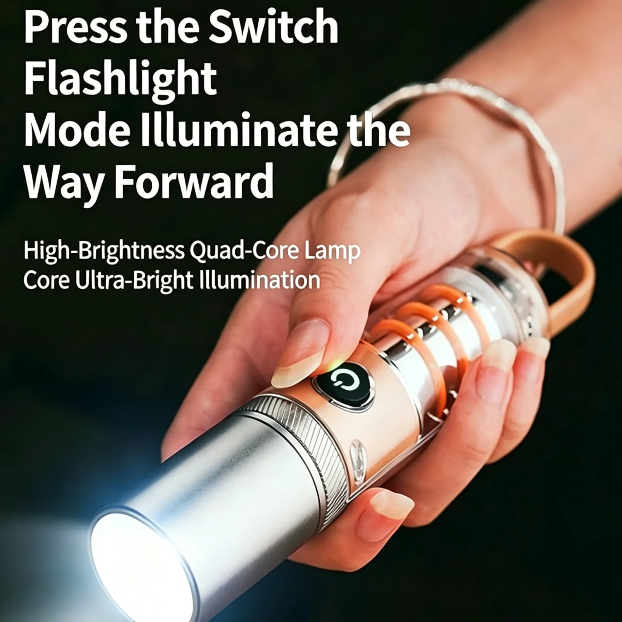 🔦Mini Laser Flashlight — Portable Multi-Function Outdoor Light