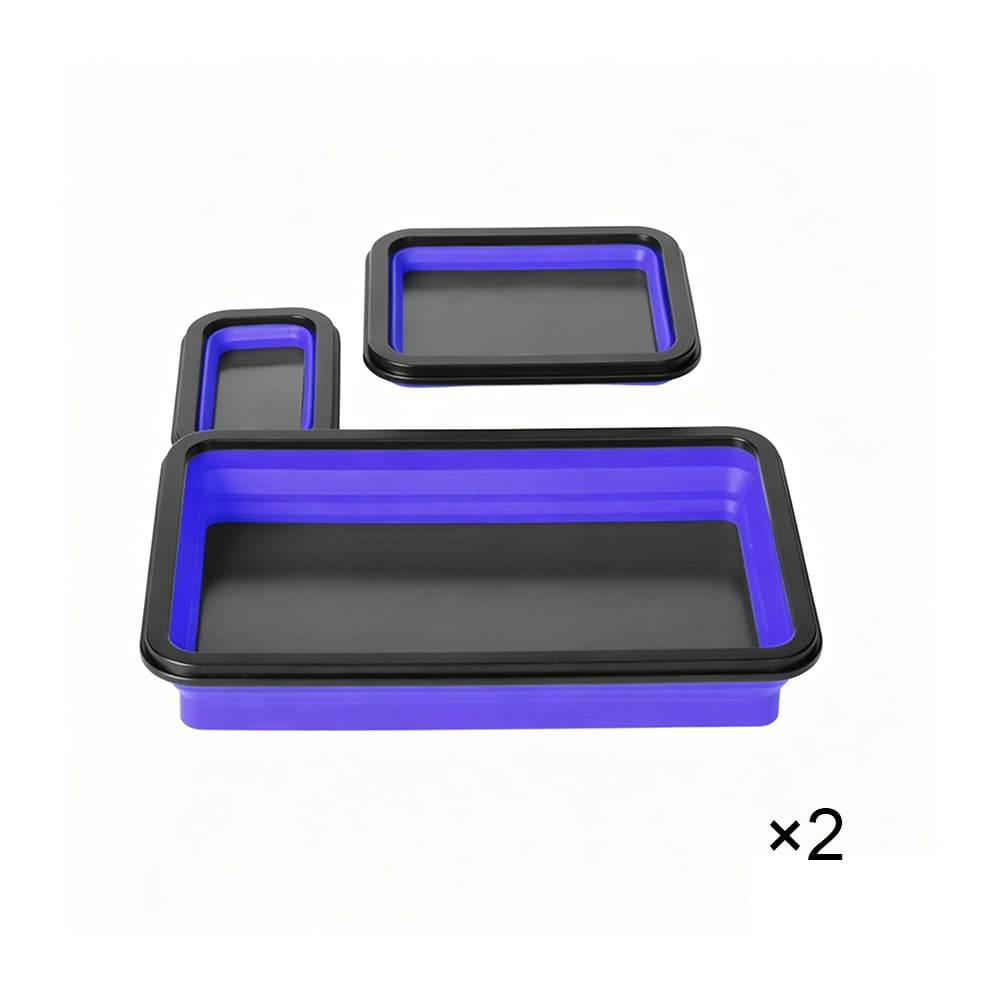 Zusammenklappbares magnetisches Kleinteileschalen-Set – 3 Größen