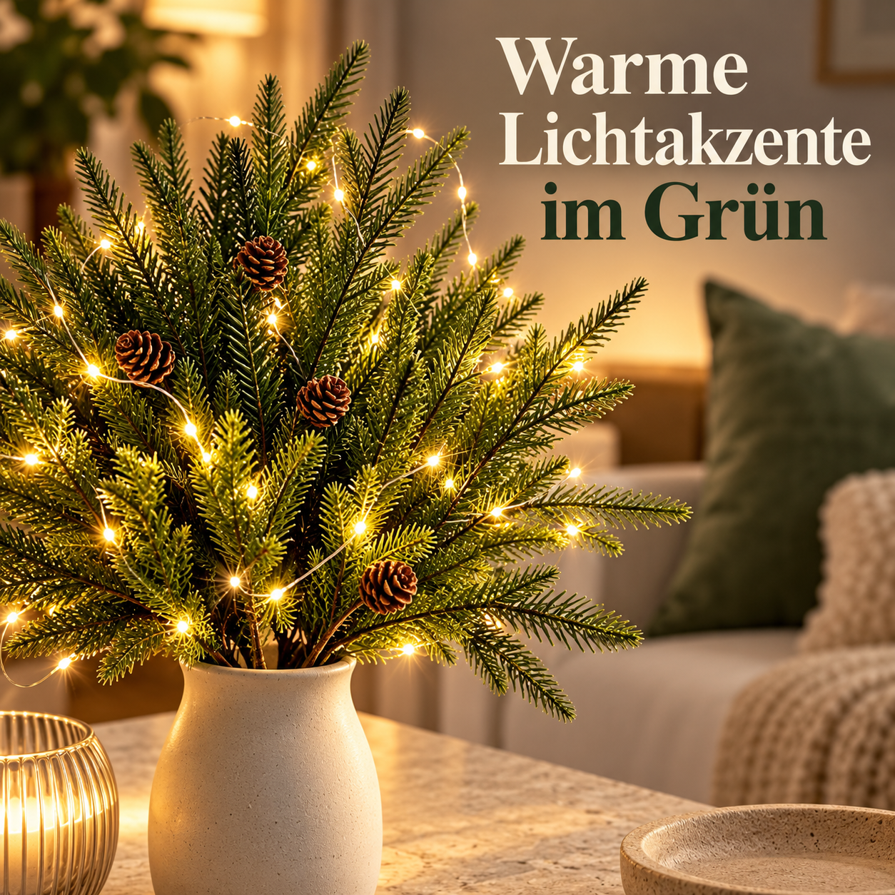 LED-Tannenzweige für ein gemütliches Zuhause