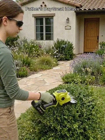 🌿 Cordless Hedge Trimmer (24V Battery Included) demonstration
