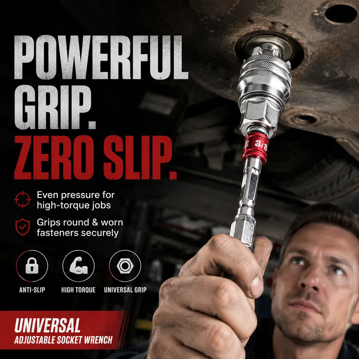 🔧 Universal Adjustable Socket Wrench