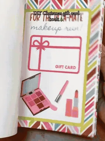 Merry Surprises Christmas Gift Card Book demonstration