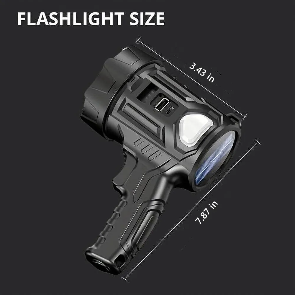 Wiederaufladbare LED-Strahler-Taschenlampe