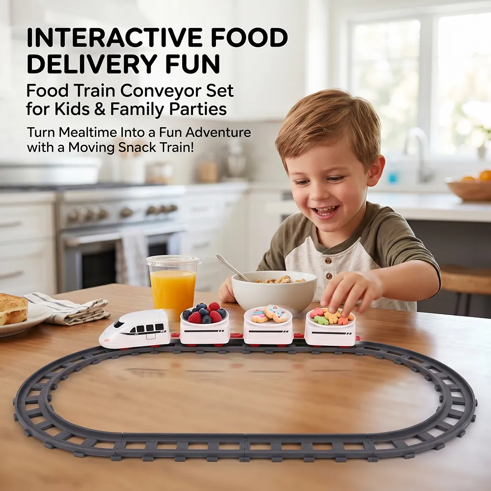 Compact food train set for travel