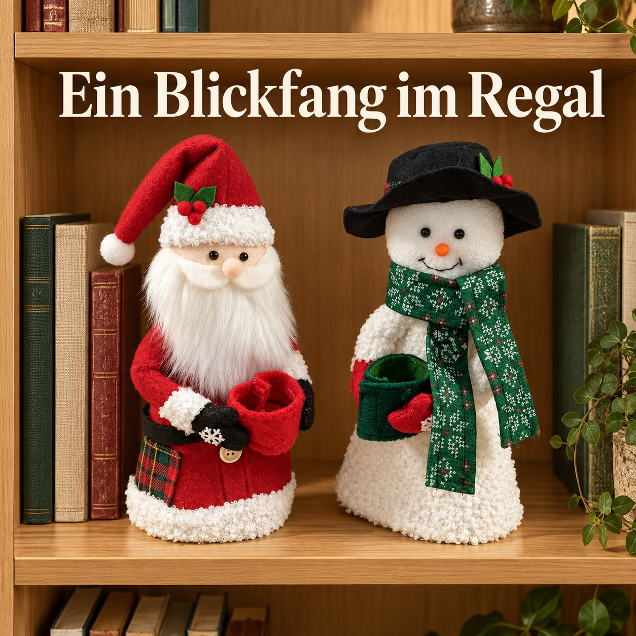 Dekofiguren-Duo für gemütliche Weihnachtsstimmung