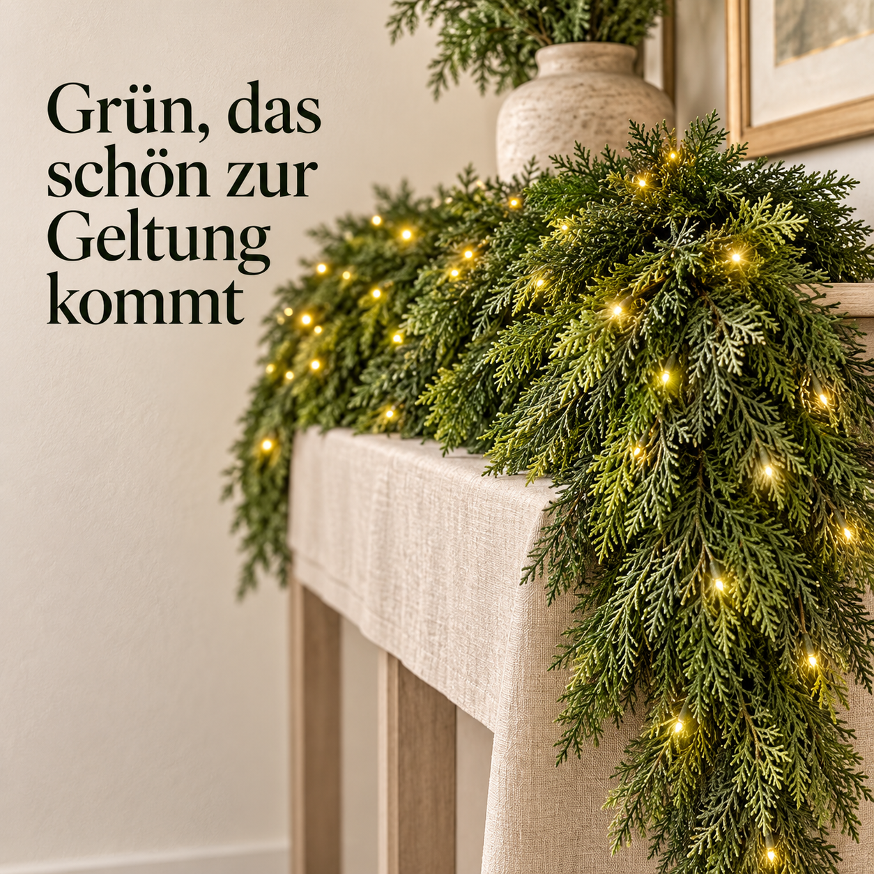LED-Zypressengirlande für ein gemütliches Zuhause