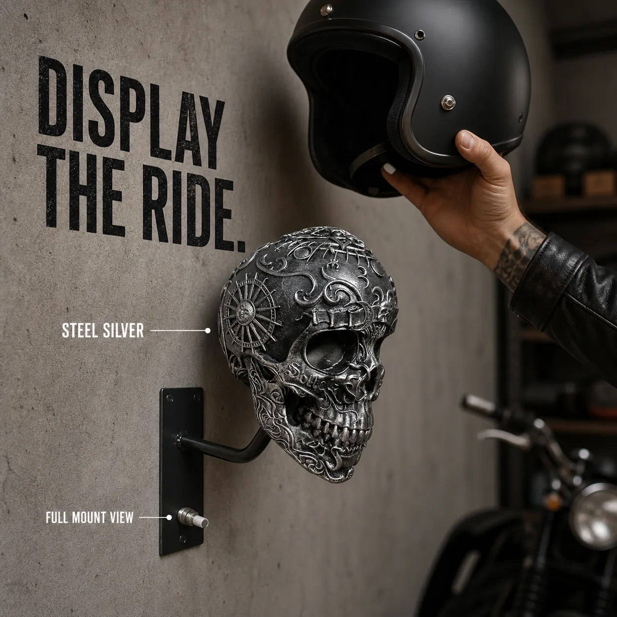 Skull finishes displayed