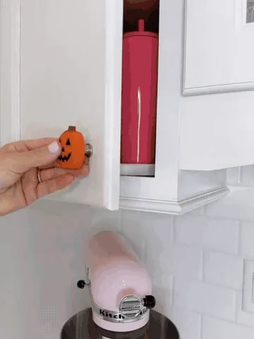 Pumpkin knob cover installation demonstration