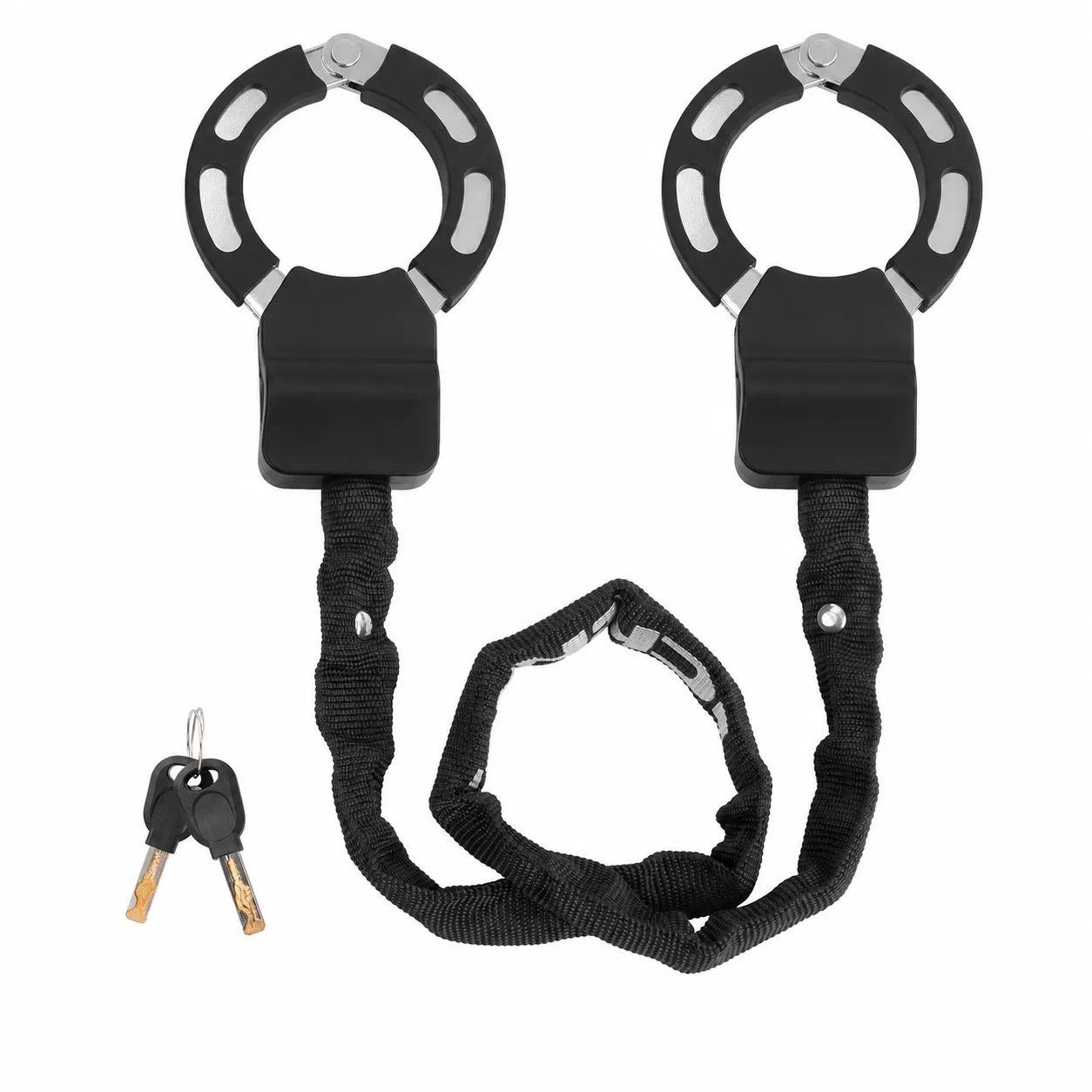 Locking a scooter to a rail