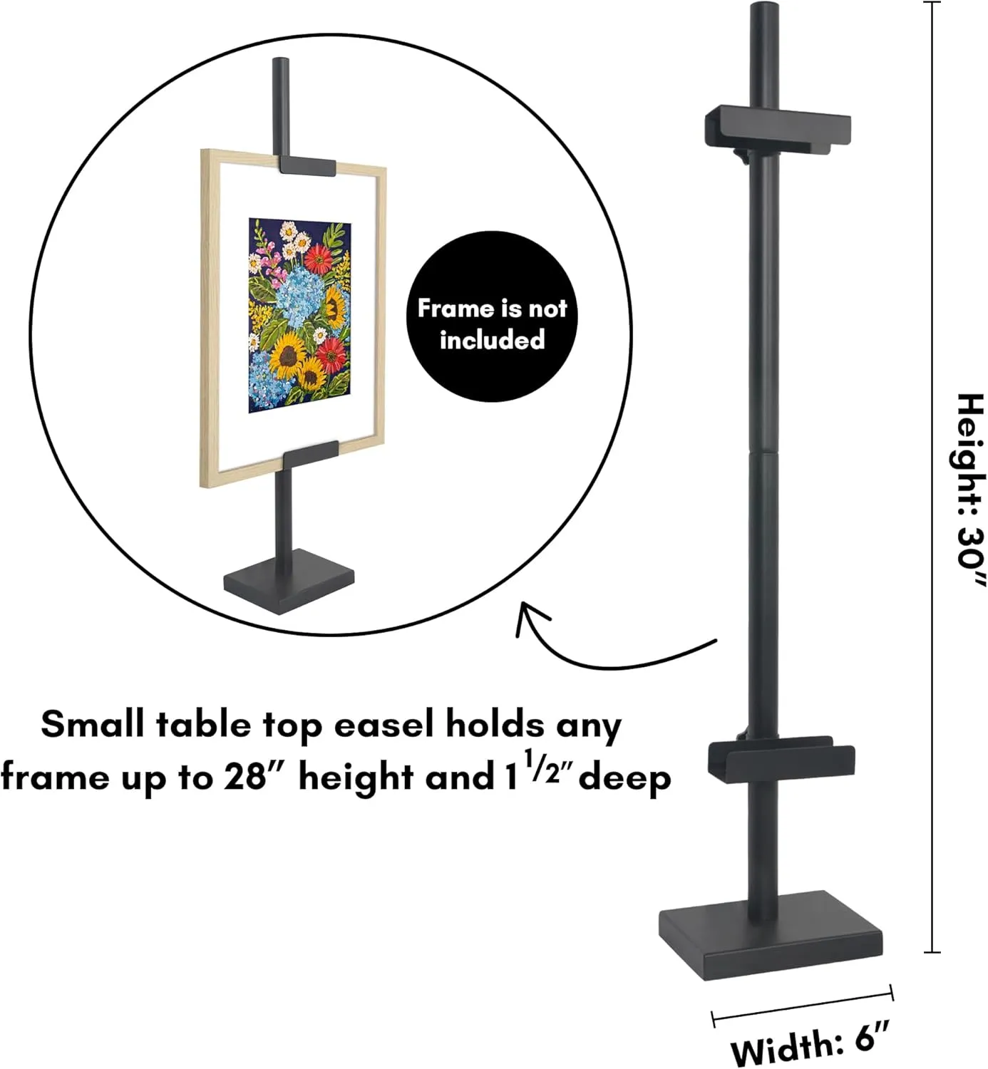 Adjustable Tabletop Easel: Paint or display art comfortably at your desk with a sturdy, space-saving wooden frame. 🎨