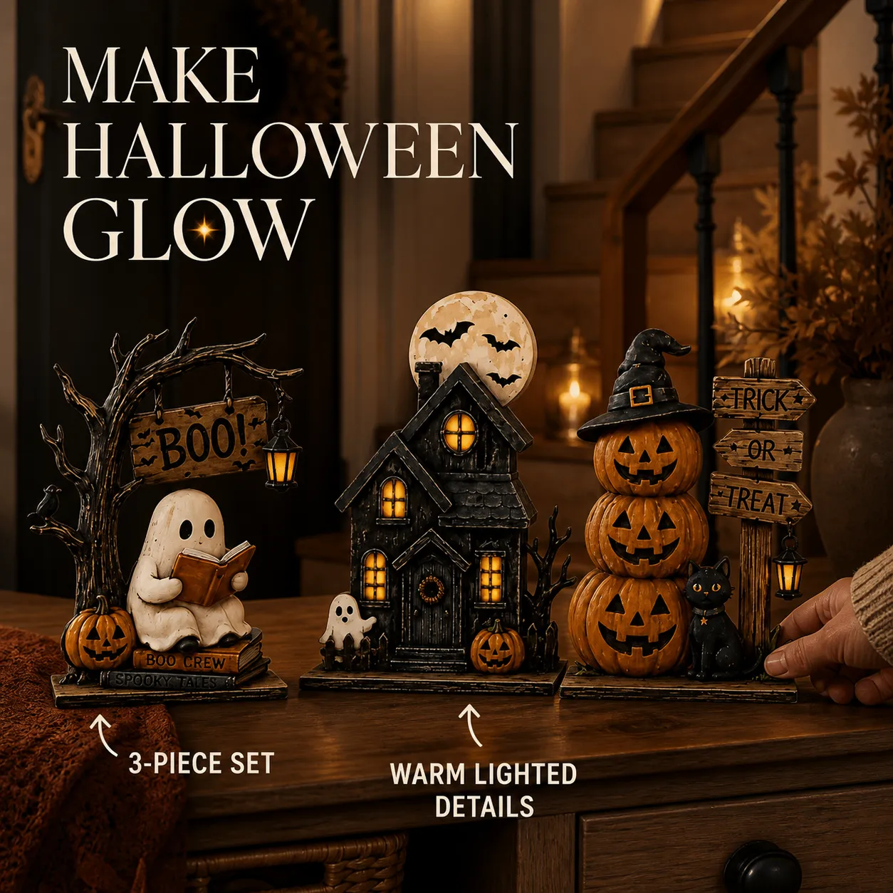 Three-piece Halloween set