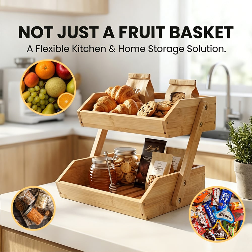 Obst-Aufbewahrungsregal aus Holz