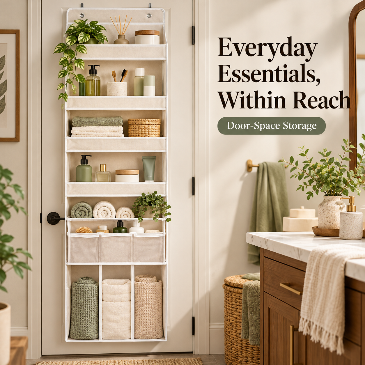 Over-the-Door Organizer for Easy-Access Everyday Storage