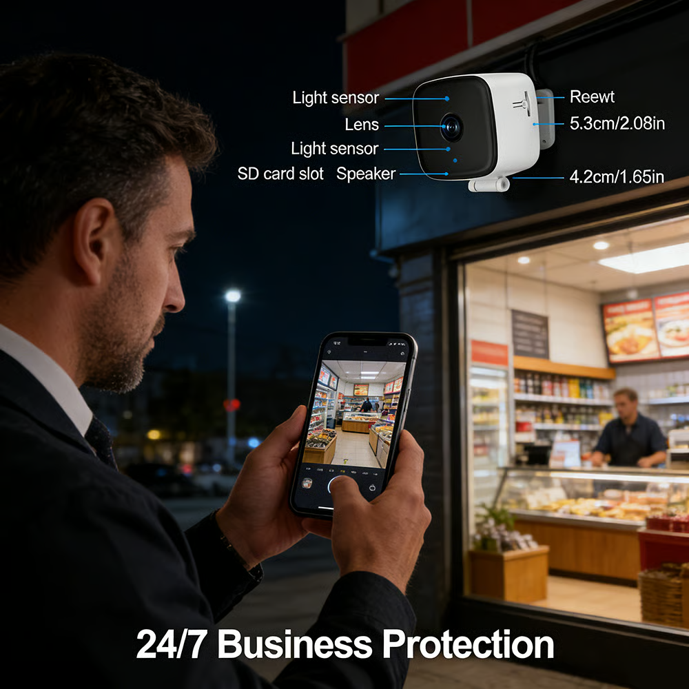 Smarte WLAN-Überwachungskamera für Innenräume