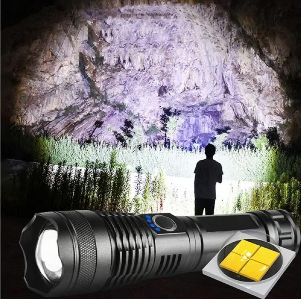 Wiederaufladbare LED-Taschenlampe – hohe Lichtleistung, wasserdicht und besonders hell für Notfälle