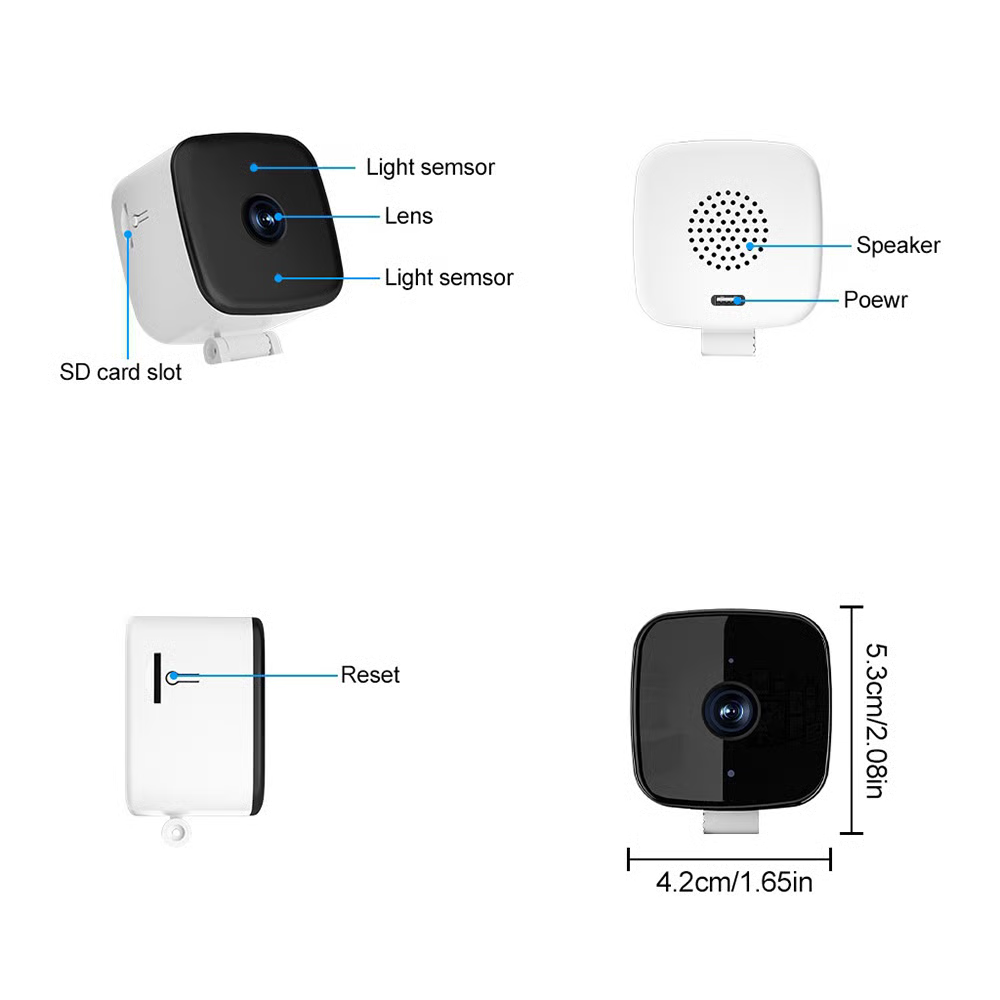 Smarte WLAN-Überwachungskamera für Innenräume