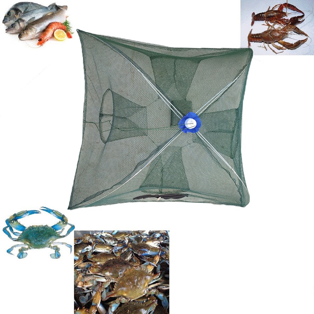 Faltbare Regenschirm-Fischreuse mit 6–12 Eingängen