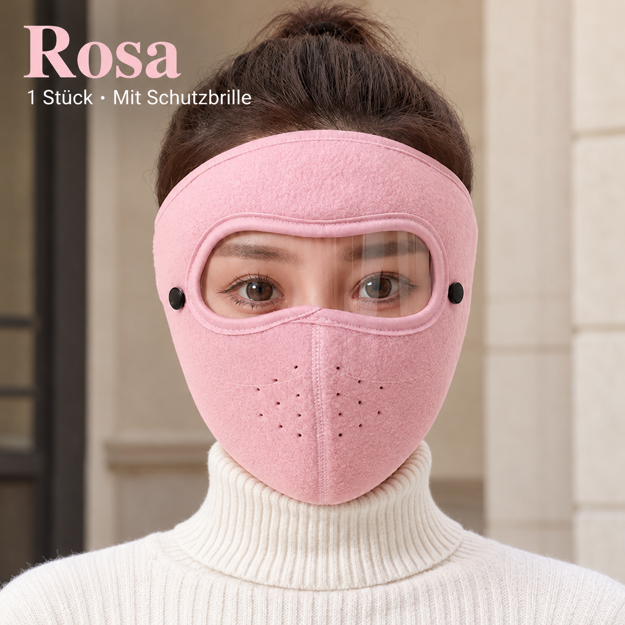Kälteschutzmaske mit Schutzbrille für kalte Tage