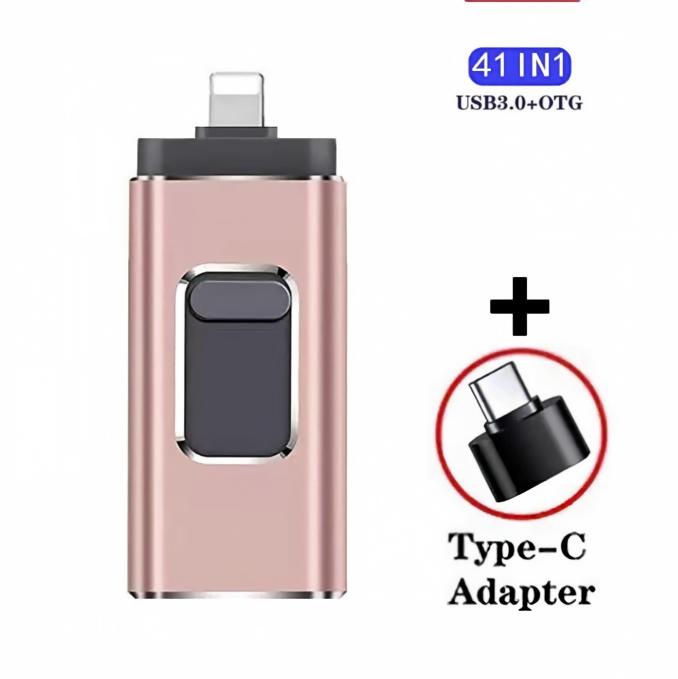 Large capacity 4-in-1 USB flash drive for Android and Apple phones, 1TB.