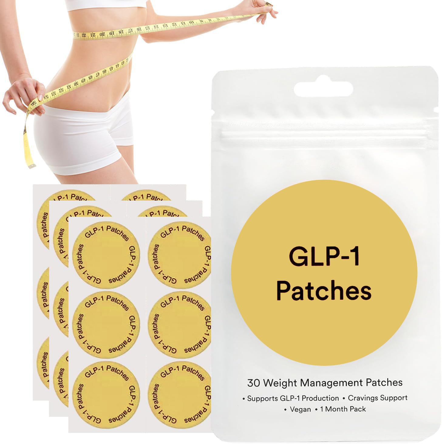 Lazy Person's GLP-1 Body Patch Sticker Body Contour Sticker Skin Firming Management Sticker