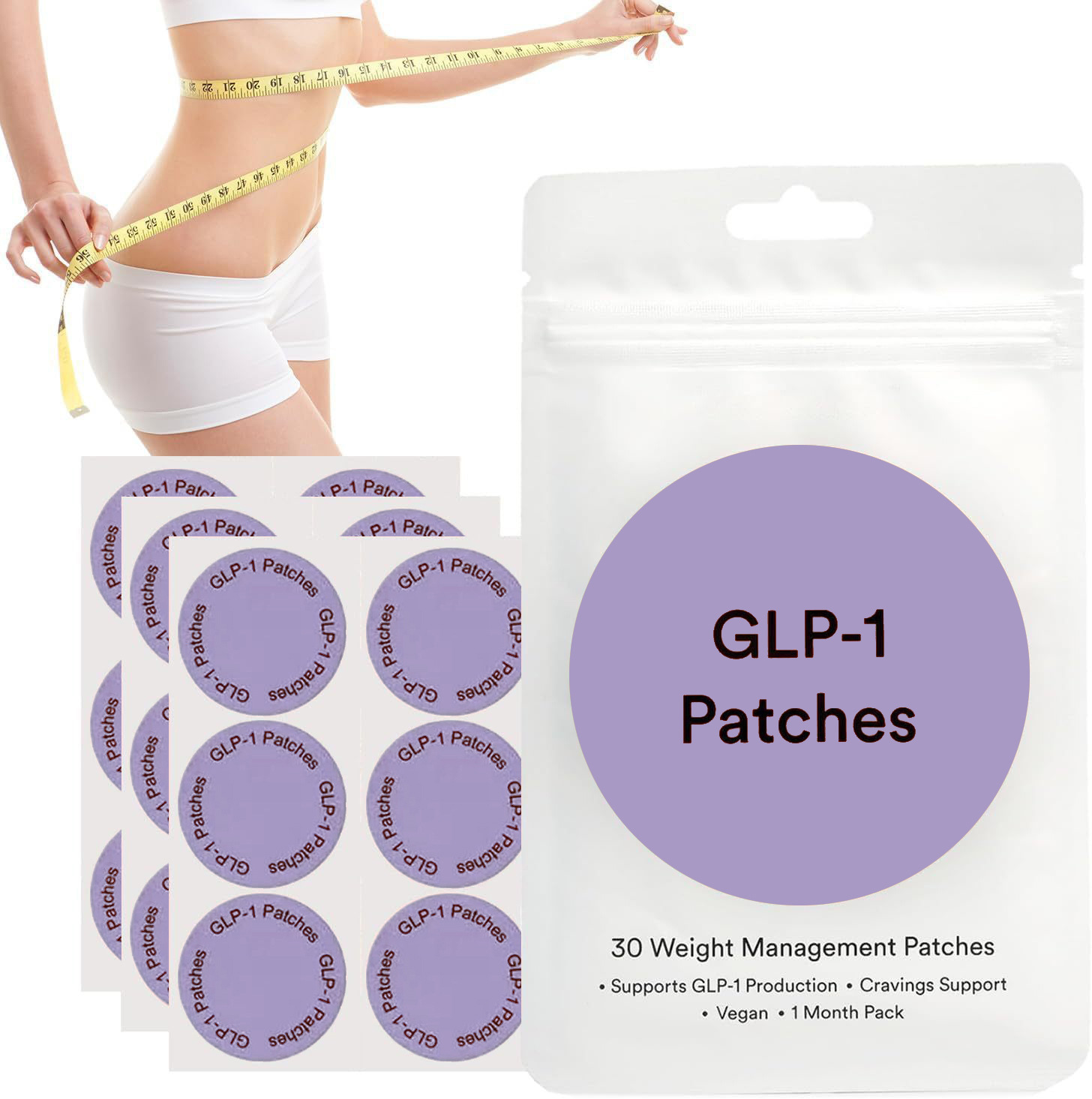 Lazy Person's GLP-1 Body Patch Sticker Body Contour Sticker Skin Firming Management Sticker