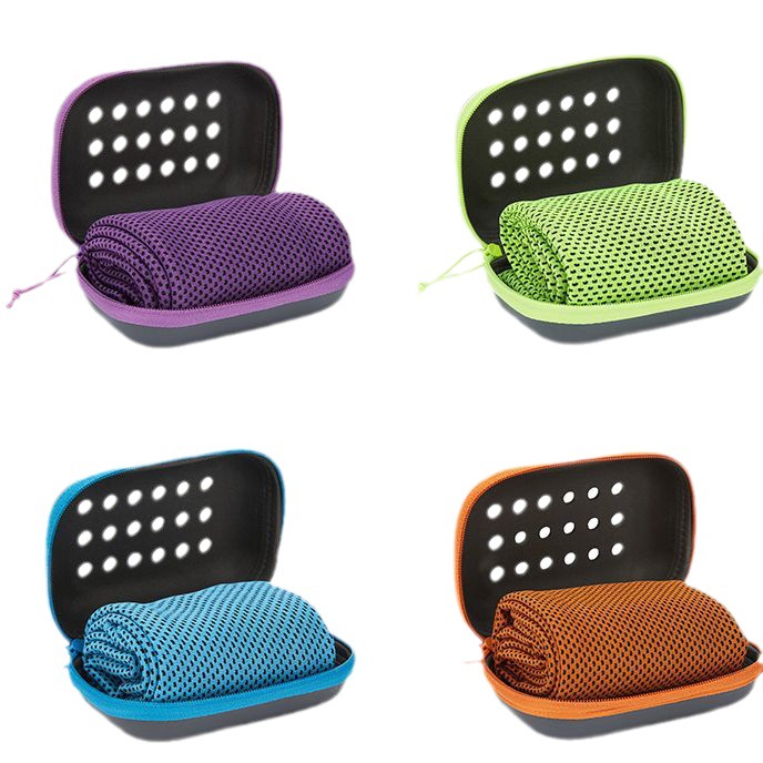 New EVA boxed cooling sports outdoor fitness towel, sweat-absorbing, quick-drying, ice-cooling towel