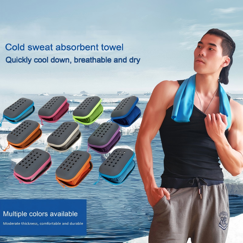 New EVA boxed cooling sports outdoor fitness towel, sweat-absorbing, quick-drying, ice-cooling towel