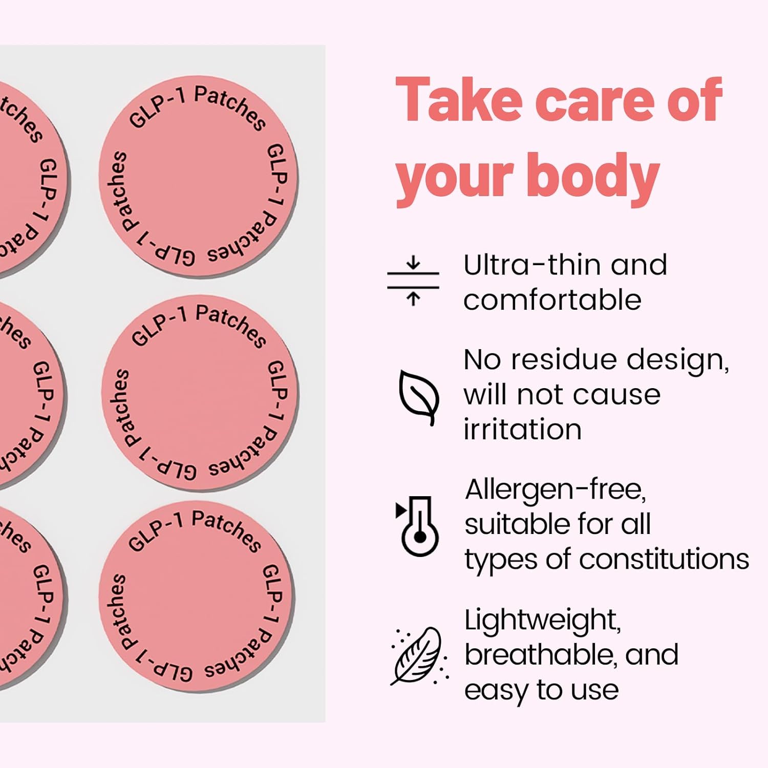 Lazy Person's GLP-1 Body Patch Sticker Body Contour Sticker Skin Firming Management Sticker