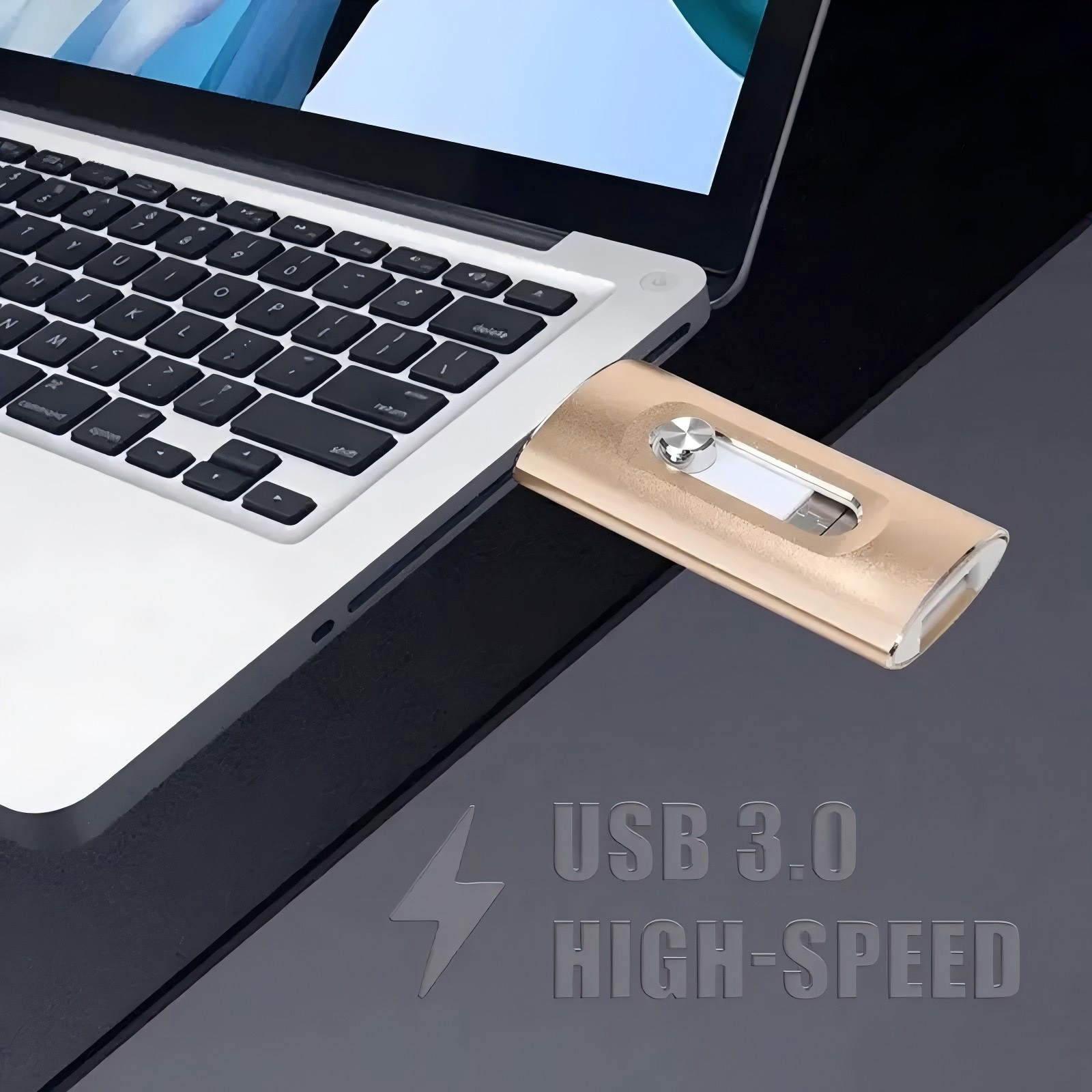 USB flash drive compatible with computers, mobile phones, Apple, Android, and Huawei devices. High-speed, large-capacity 512GB USB 3.0 flash drive.