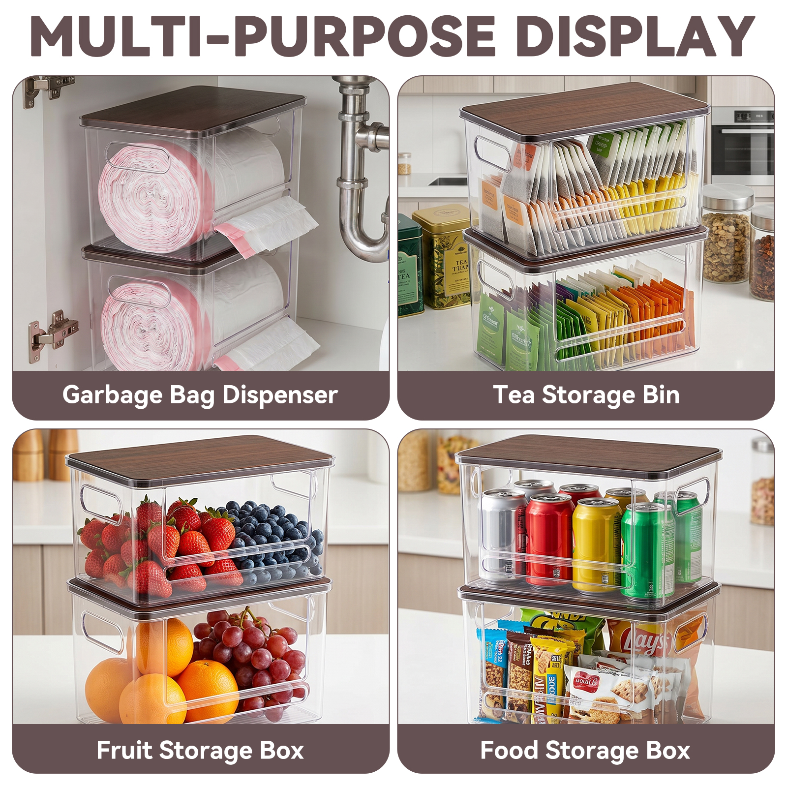 PLLDLC® Trash Bag Dispenser – Under Sink & Pantry Organizer