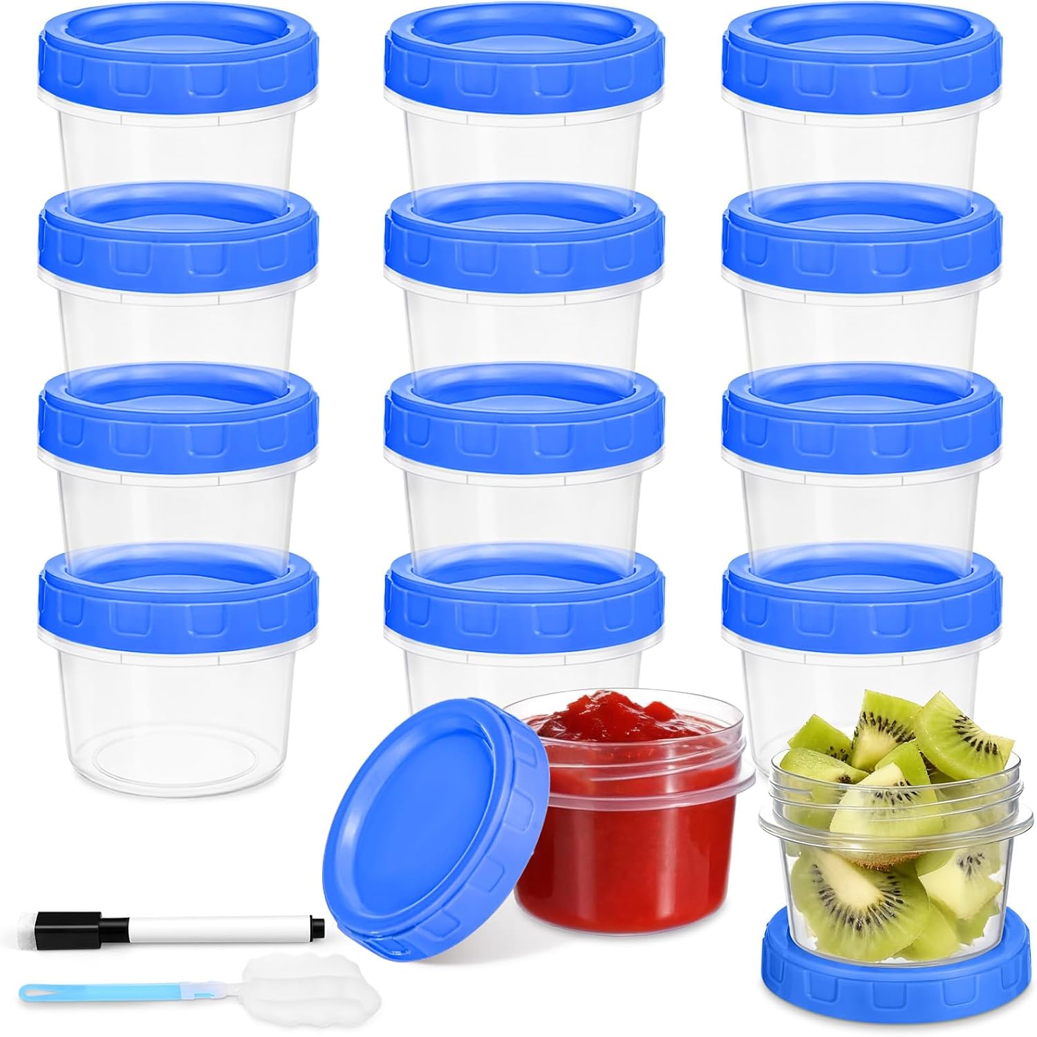 PLLDLC® Food Storage Containers – Clear Screw Lid Container Set