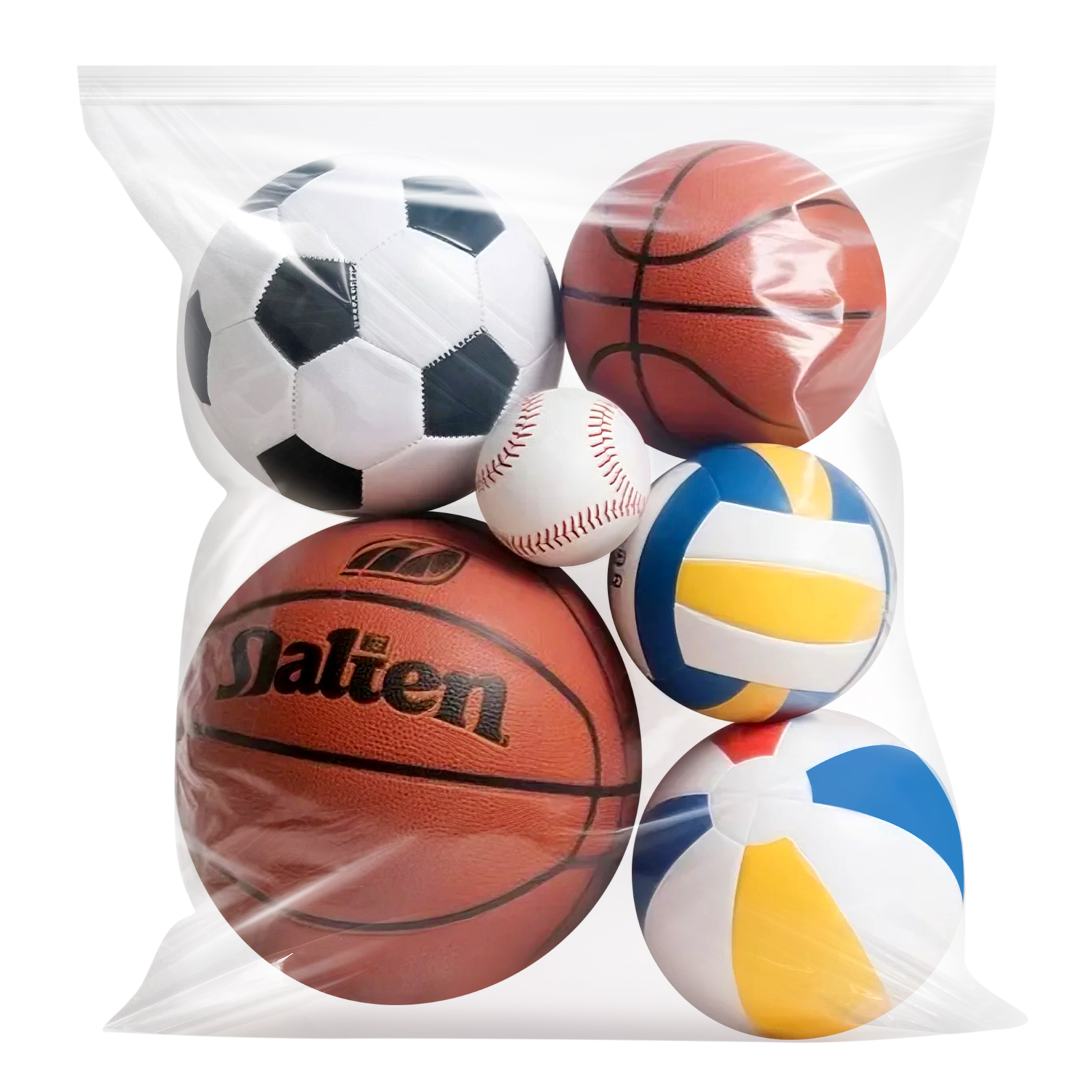 PLLDLC® Large Clear Zipper Storage Bags – Reclosable Organizer Bags