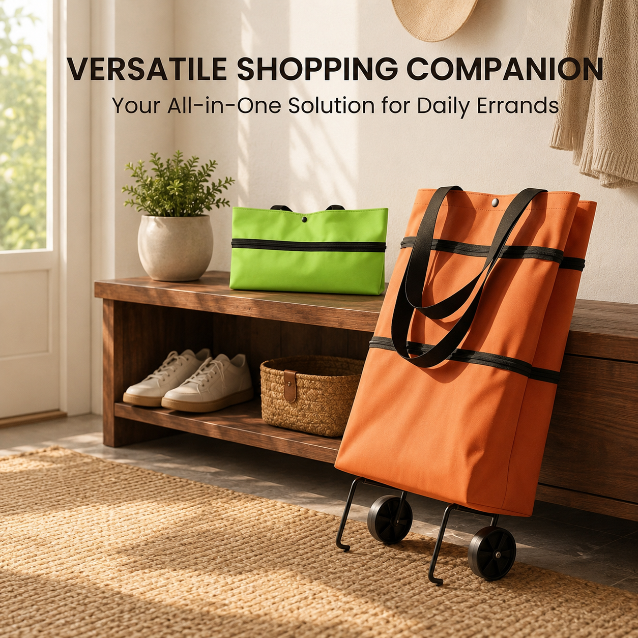 The Smart Rolling Shopping Cart Bag – Carry More, Carry Less