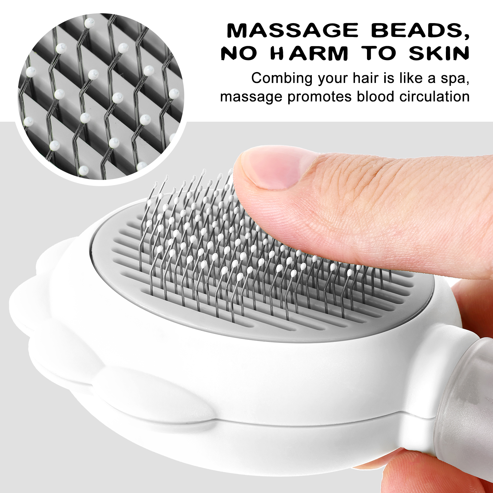 PLLDLC® 3-in-1 Pet Spray Brush – Self-Cleaning Grooming Comb