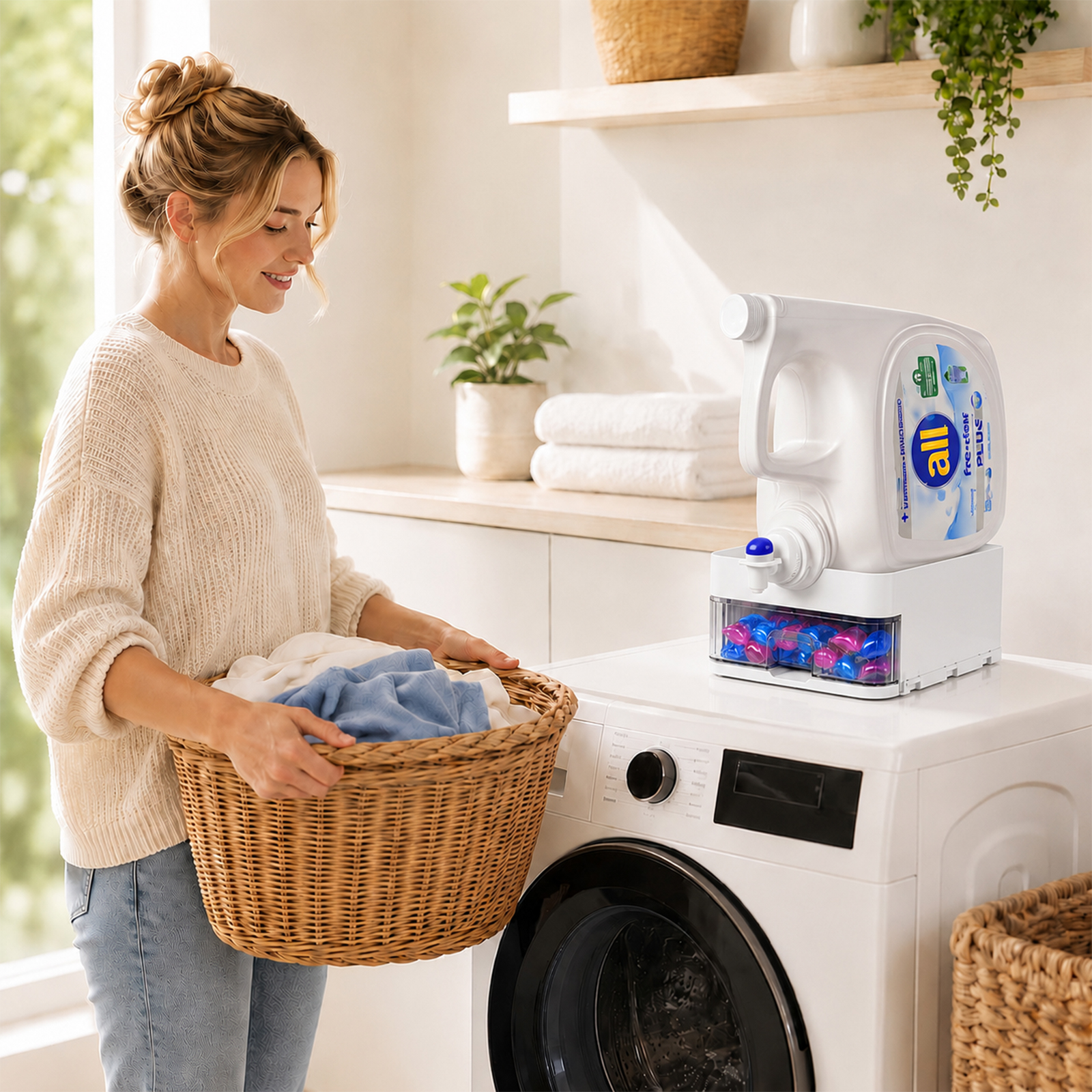 PLLDLC® Countertop Liquid Laundry Detergent Dispenser & Holder