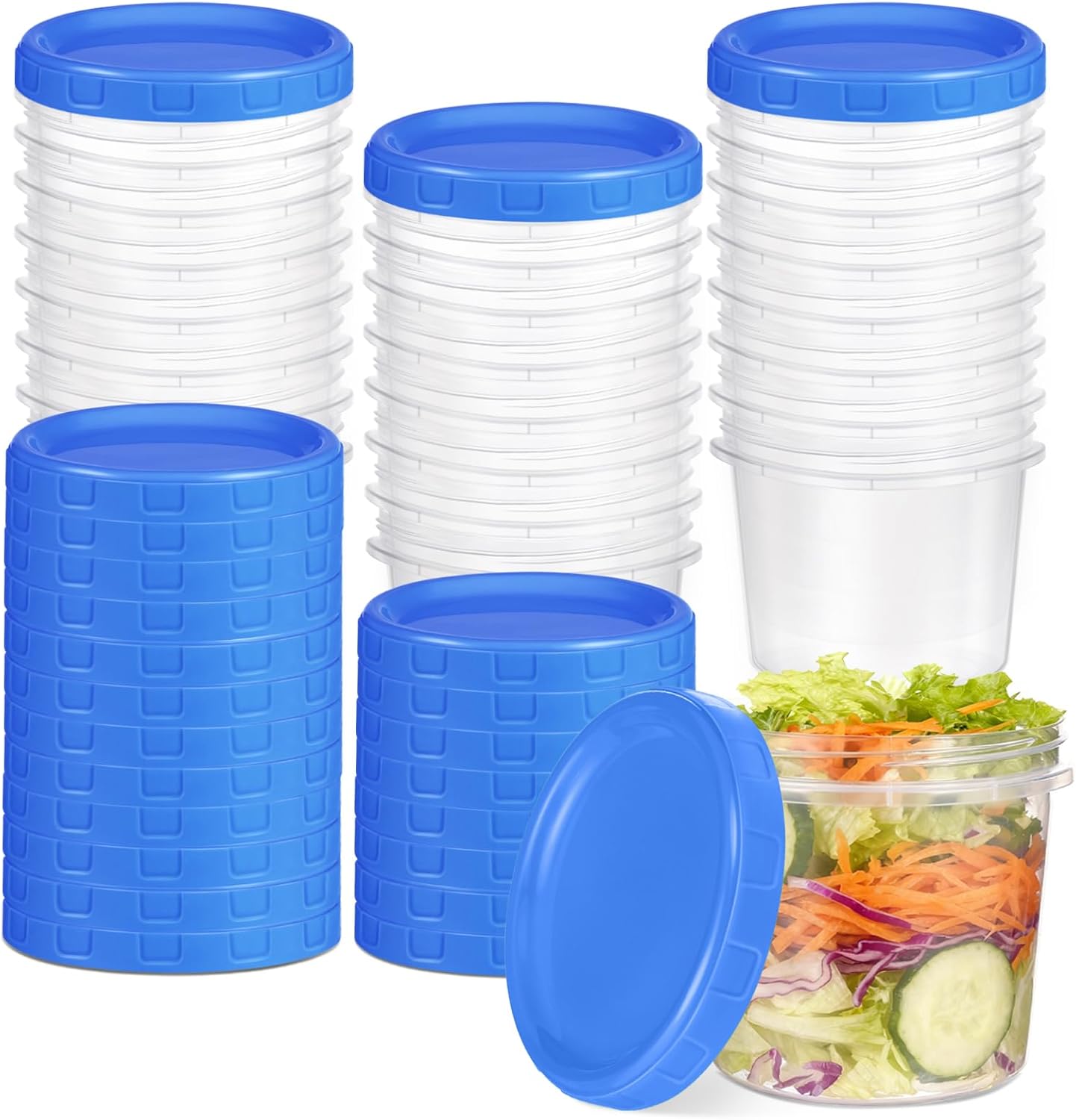PLLDLC® Food Storage Containers – Clear Screw Lid Container Set
