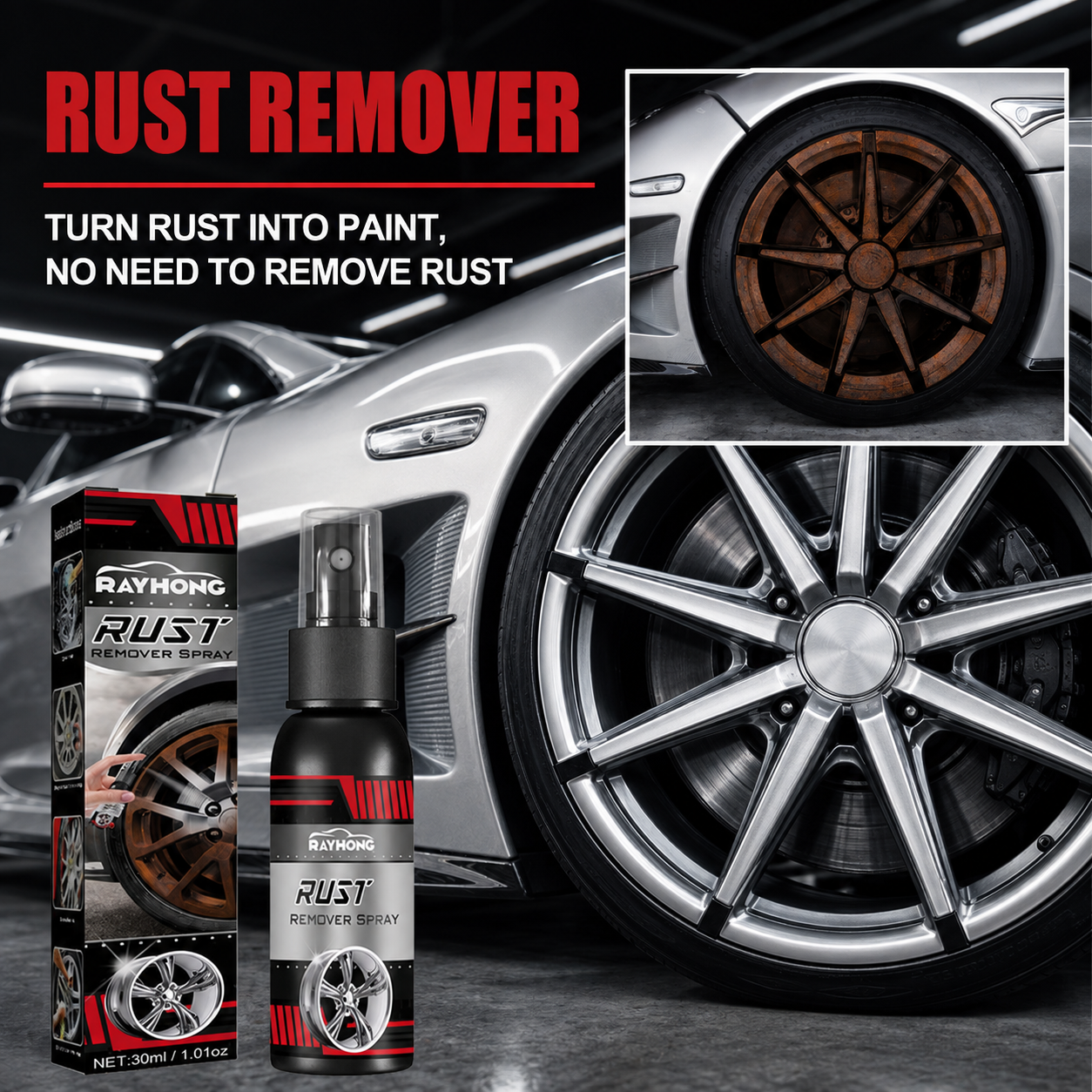 Spray & Shine – Ceramic Coating in a Bottle | 12+ Months of Hydrophobic Protection