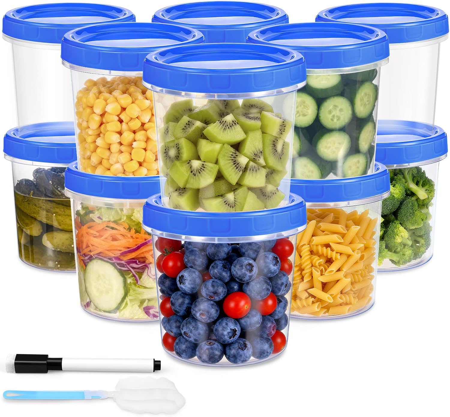 PLLDLC® Food Storage Containers – Clear Screw Lid Container Set