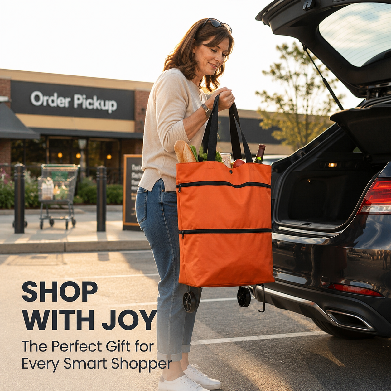 The Smart Rolling Shopping Cart Bag – Carry More, Carry Less