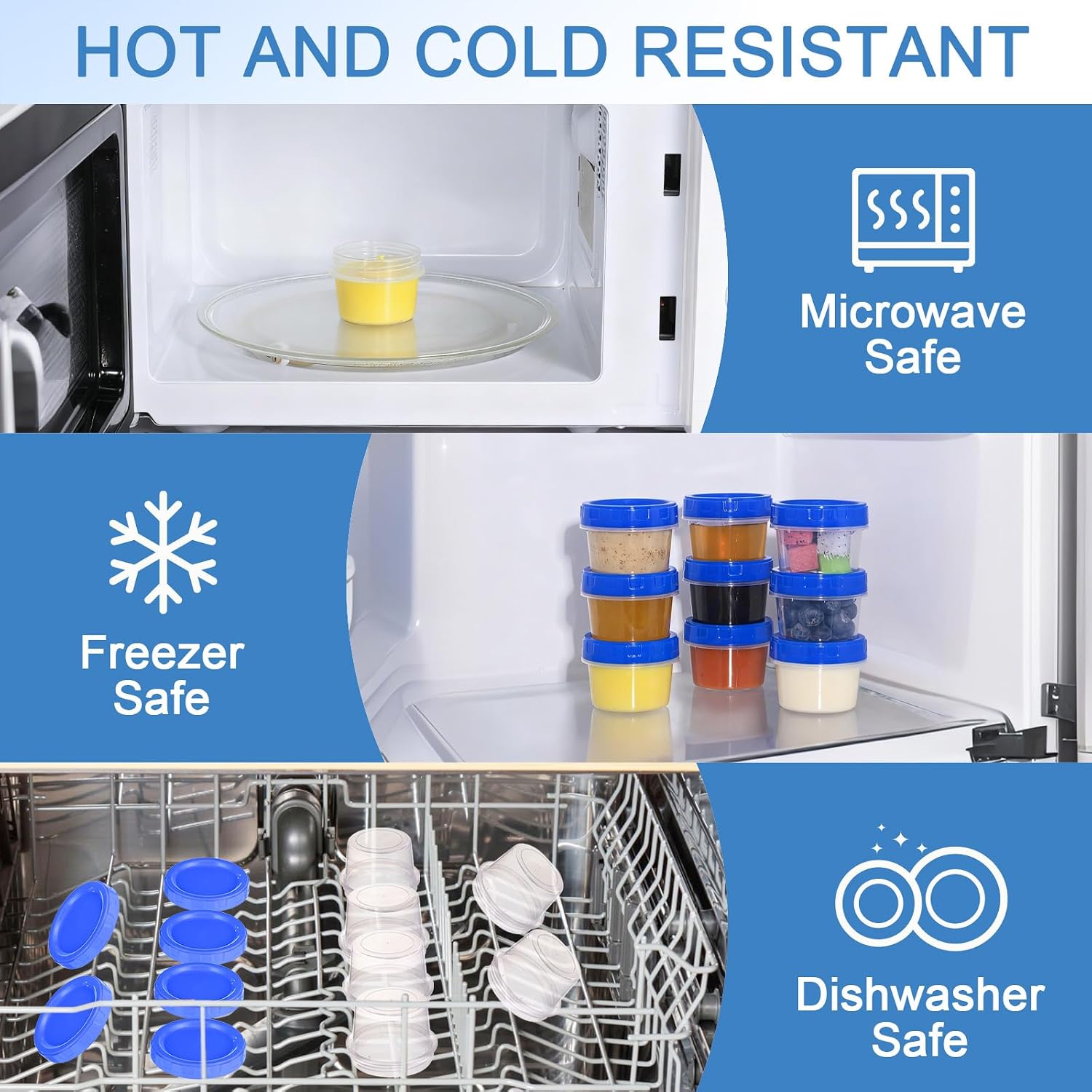PLLDLC® Food Storage Containers – Clear Screw Lid Container Set