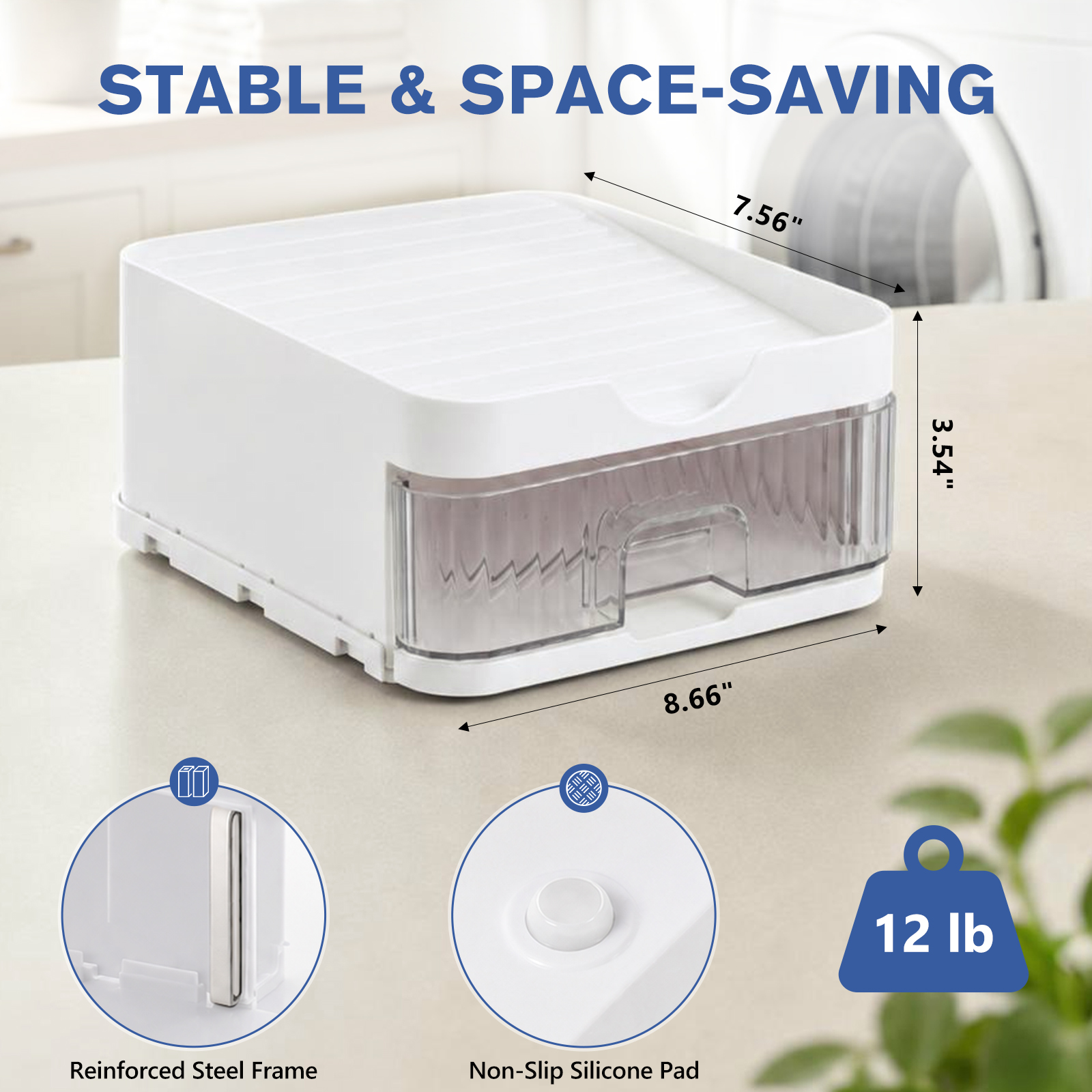 PLLDLC® Countertop Liquid Laundry Detergent Dispenser & Holder