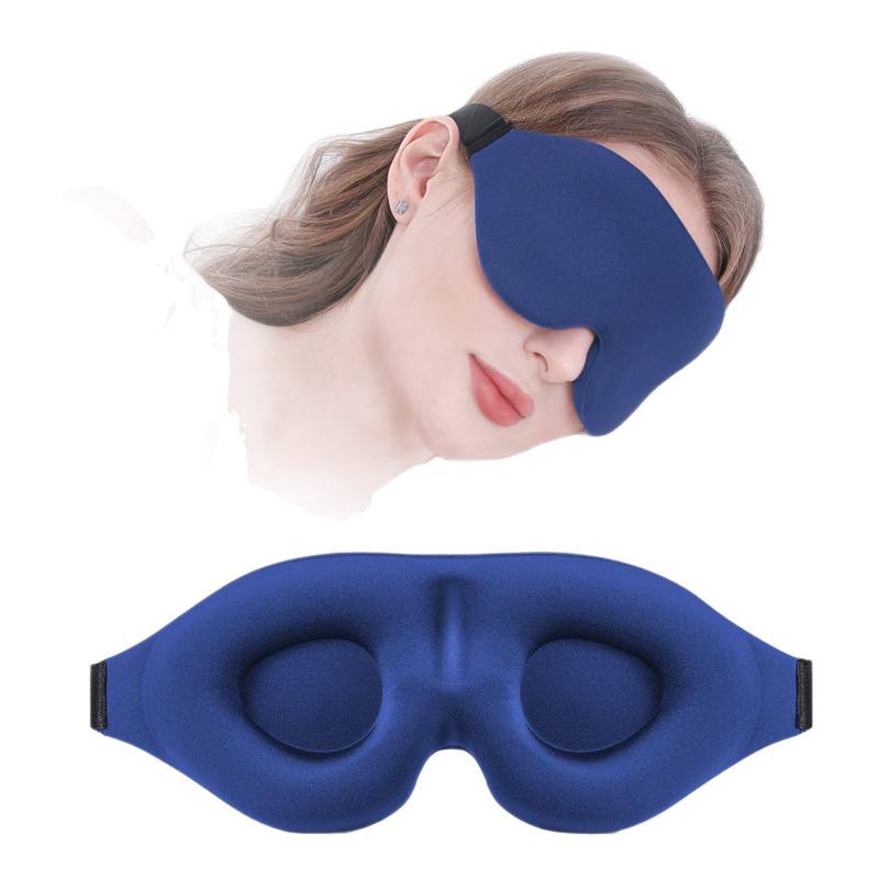 3D full-light-blocking sleep eye mask, relaxing and pressure-free, soft and breathable, perfect for relieving eye fatigue during lunch break.