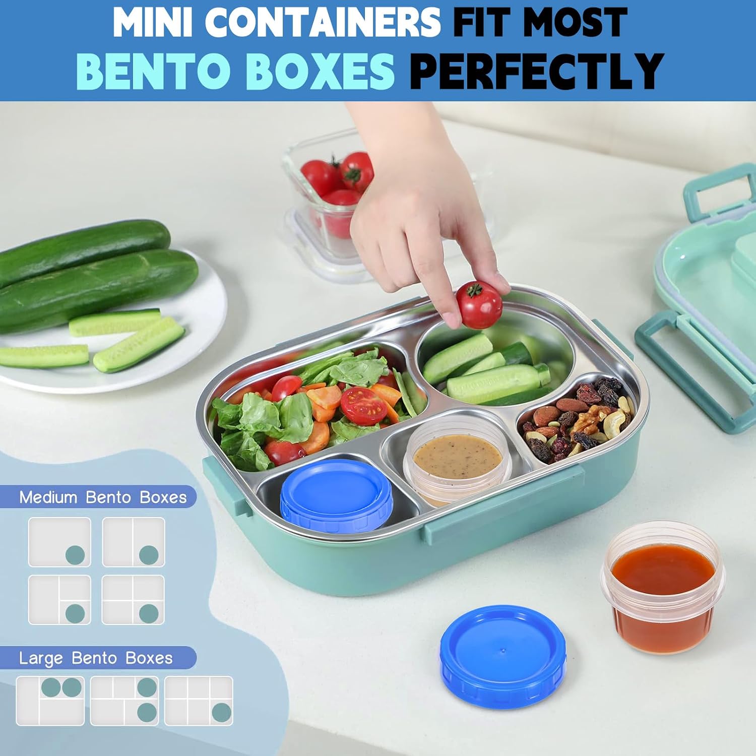 PLLDLC® Food Storage Containers – Clear Screw Lid Container Set