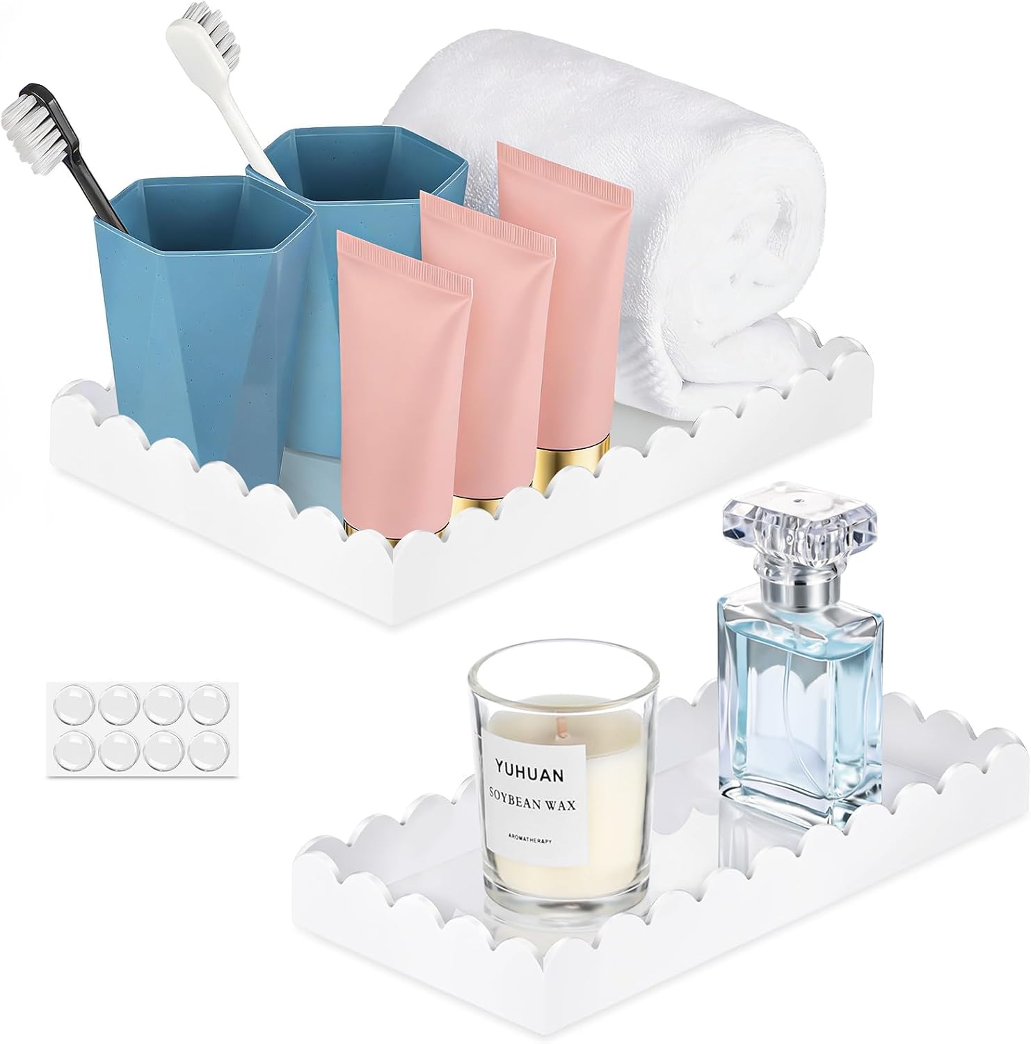 The Aurelia Scalloped Vanity Tray — Where Everyday Essentials Become Art