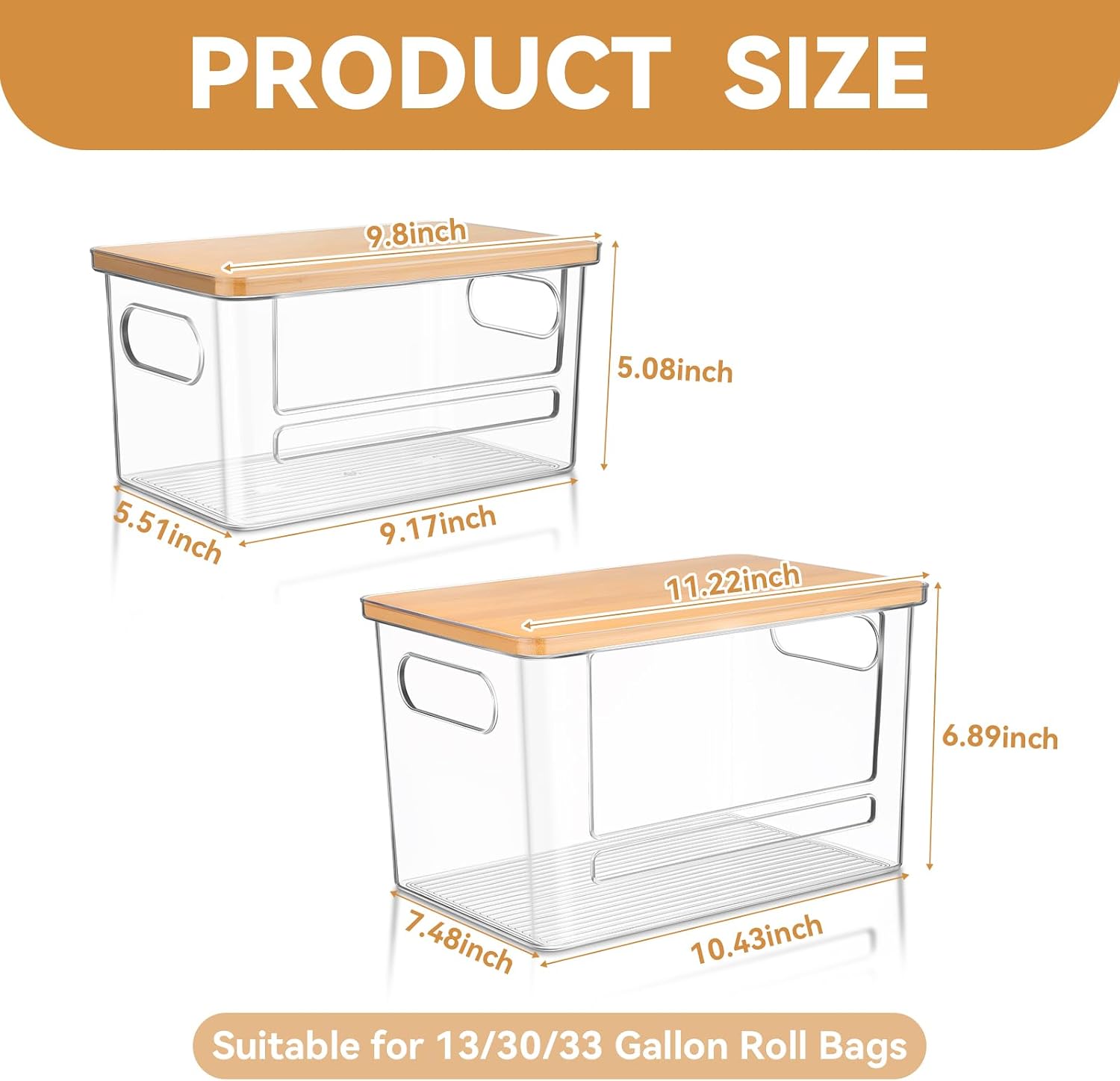 PLLDLC® Trash Bag Dispenser – Under Sink & Pantry Organizer
