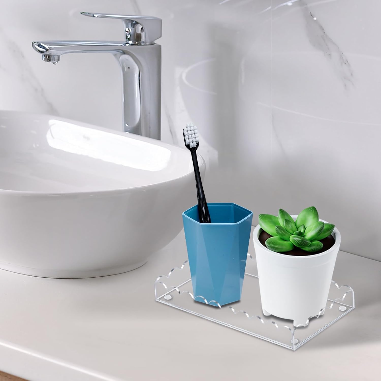 The Aurelia Scalloped Vanity Tray — Where Everyday Essentials Become Art