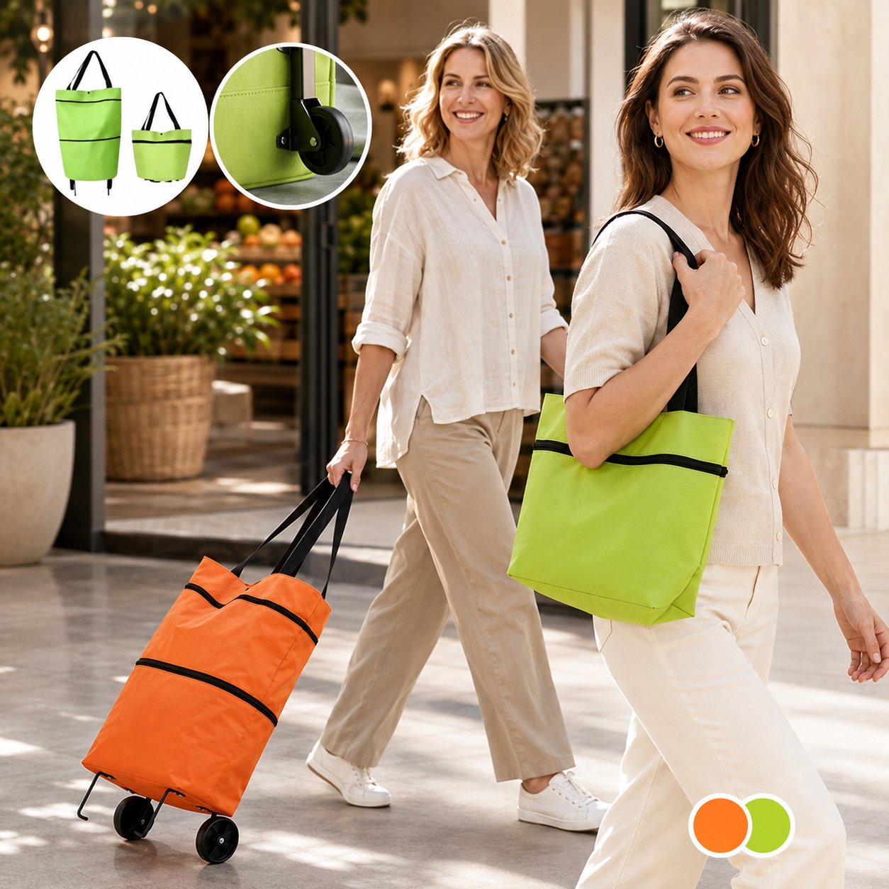 The Smart Rolling Shopping Cart Bag – Carry More, Carry Less