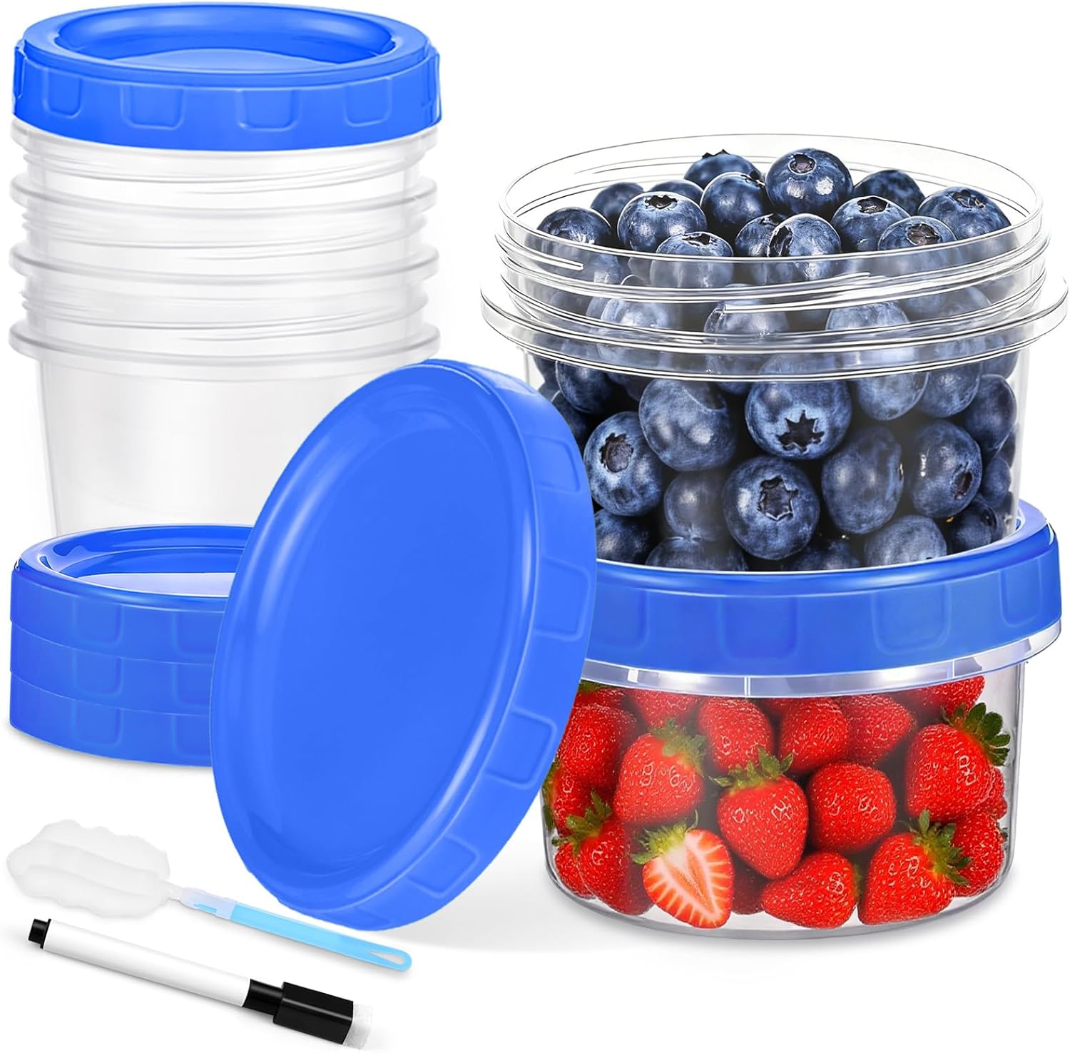 PLLDLC® Food Storage Containers – Clear Screw Lid Container Set