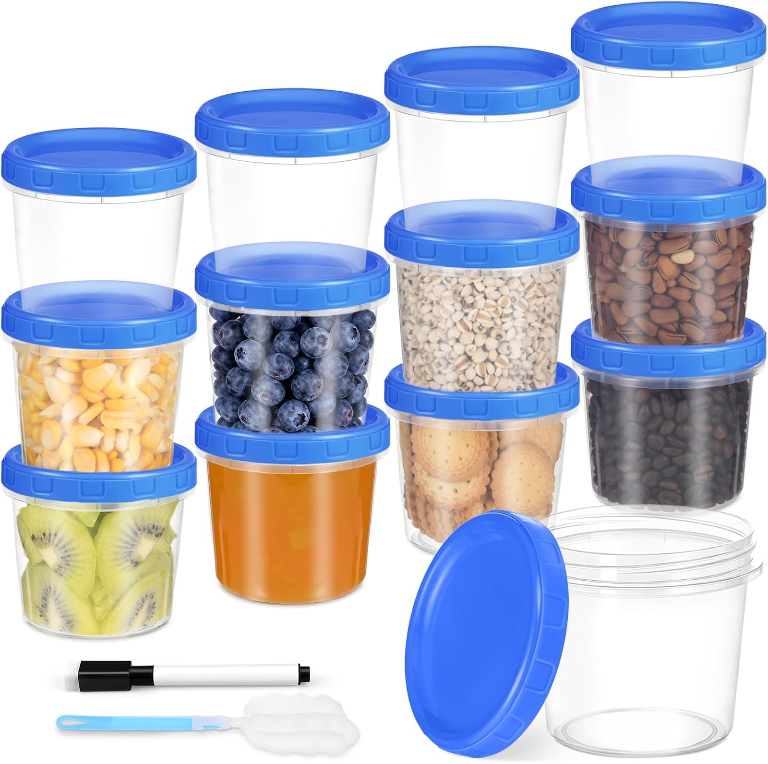 PLLDLC® Food Storage Containers – Clear Screw Lid Container Set