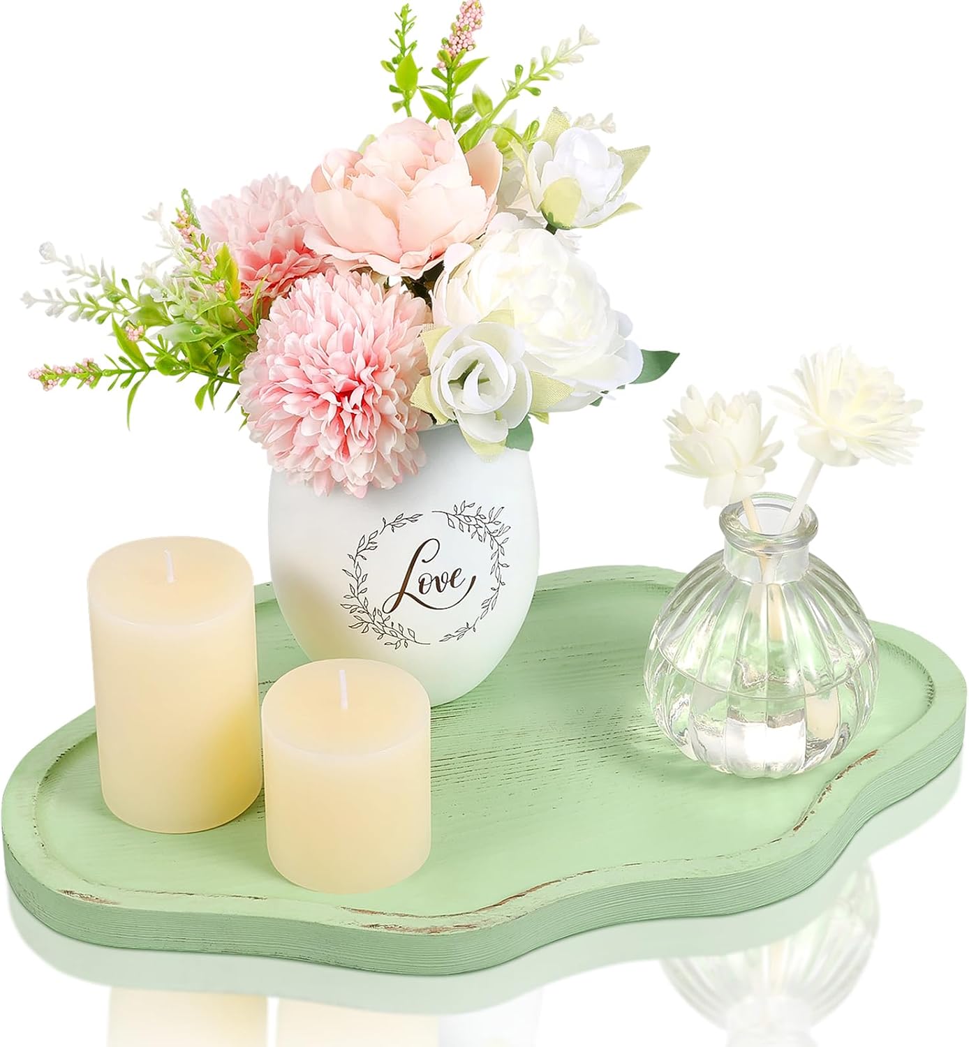 Plldlc Cloud Shaped Bamboo Decorative Tray | Multi-use Vanity Organizer